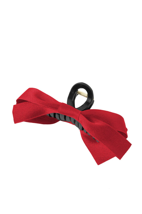Elegant Viscose Fabric Bow Large Hair Claw Clip