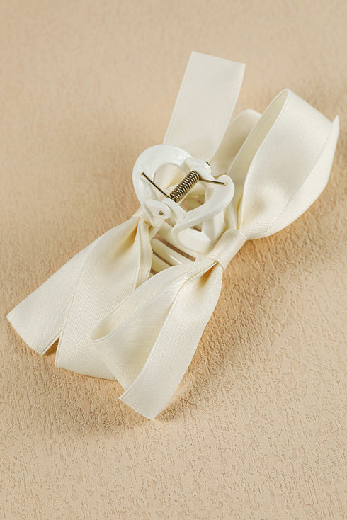 Elegant Viscose Fabric Bow Large Hair Claw Clip