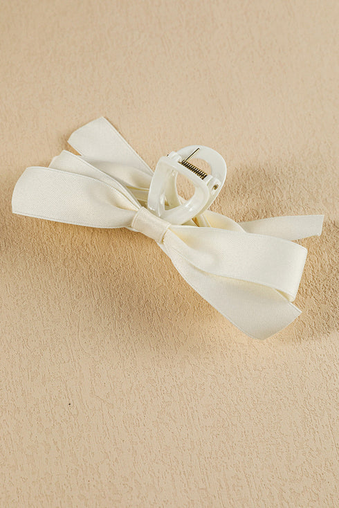 Elegant Viscose Fabric Bow Large Hair Claw Clip