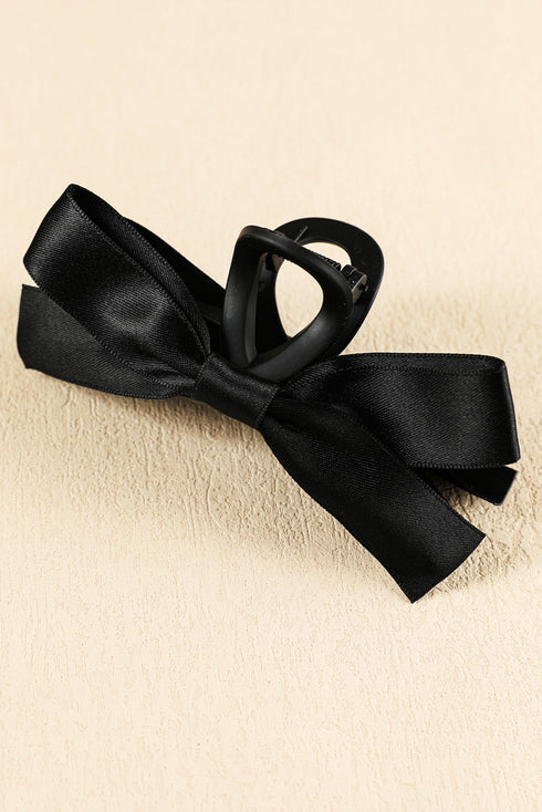 Elegant Viscose Fabric Bow Large Hair Claw Clip