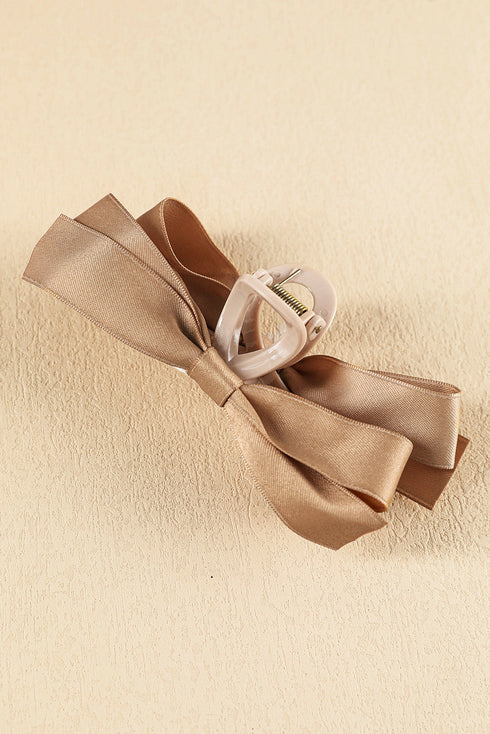 Elegant Viscose Fabric Bow Large Hair Claw Clip