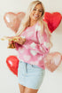 Embellished Heart Motif Soft Knit Crew Neck Sweater