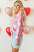 Embellished Heart Motif Soft Knit Crew Neck Sweater