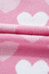 Embellished Heart Motif Soft Knit Crew Neck Sweater