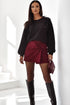 Embellished Long Sleeve Crew Neck Pullover Sweatshirt