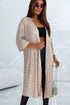 Embellished Open Front Midi Length Sequin Duster