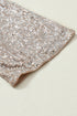 Embellished Open Front Midi Length Sequin Duster