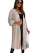 Embellished Open Front Midi Length Sequin Duster