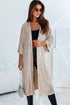 Embellished Open Front Midi Length Sequin Duster