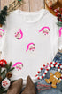 Embellished Santa Graphic Short Sleeve Crew Neck Tee