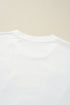 Embellished Santa Graphic Short Sleeve Crew Neck Tee