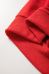 Embellished Santa Patch Sequin Sleeve Holiday Pullover Sweatshirt