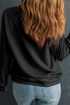 Embellished Sequin Pumpkin Face Applique Graphic Sweatshirt