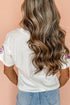 Embellished Sequin Pumpkin Face Graphic Crew Neck Tee