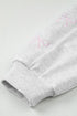 Embroidered Bow Detail Puff Sleeve Pullover Short Set