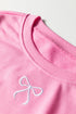 Embroidered Bow Detail Puff Sleeve Pullover Short Set