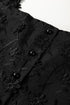 Embroidered Button Front Scalloped Hem Tank