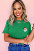 Embroidered Character Graphic Short Sleeve Crew Neck Tee