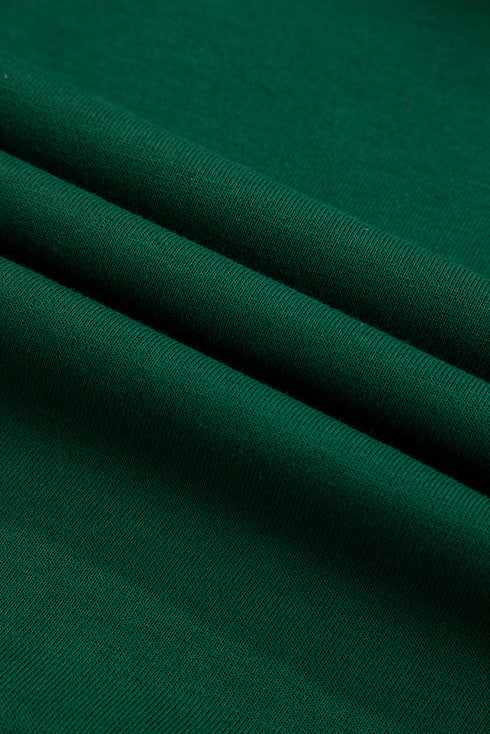 Embroidered HO HO HO Santa Hat Crewneck Sweatshirt