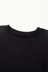 Embroidered Hollow Out Short Sleeve Round Neck Stretch Top