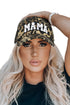 Embroidered Mama Leopard Pattern Curved Brim Baseball Cap