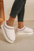 Embroidered Sherpa Plush Thick Sole Bootie Slippers
