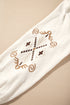 Embroidered Sleeve Crinkle Gauze Button Down Shirt