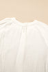Embroidered Sleeve Crinkle Gauze Button Down Shirt