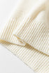 Embroidered Slogan Applique V Neck Button Front Knit Cardigan