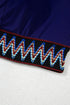 Embroidered Trim Wrap Tie High Waisted Plus Size Swimwear
