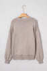 Embroidered Tropical Leaf Sleeve Knit Pullover Sweater