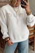 Embroidered Western Print Statement Everyday Casual Sweatshirt