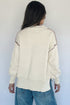 Embroidery Drop Shoulder Letter Print Pullover Sweater