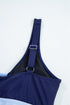 Empire Waist Bow Front V Neck Swim Dress
