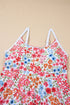 Empire Waist Ditsy Floral Print Swim Dress