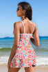 Empire Waist Ditsy Floral Print Swim Dress