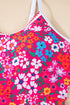Empire Waist Ditsy Floral Print Swim Dress