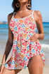 Empire Waist Ditsy Floral Print Swim Dress