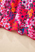 Empire Waist Ditsy Floral Print Swim Dress