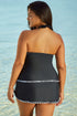 Empire Waist Halter V Neck Skirted Tankini Set