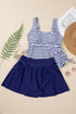 Empire Waist Ruched Side Tie Tankini Set