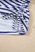 Empire Waist Ruched Side Tie Tankini Set