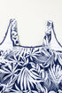 Empire Waist Ruched Side Tie Tankini Set