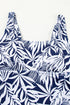 Empire Waist Ruched Side Tie Tankini Set