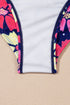 Empire Waist V Neck Flounce Hem Swim Tankini Top