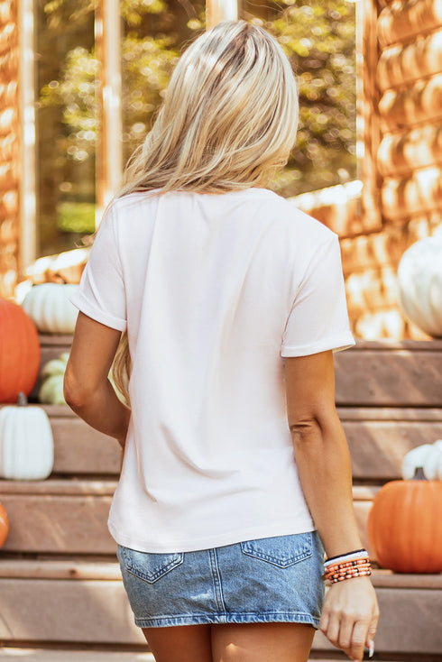 Enchanted Pumpkin Patch Sequin Embellished Graphic Tee