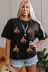 Equestrian Spirit Western Rider Graphic Print Tee Shirt