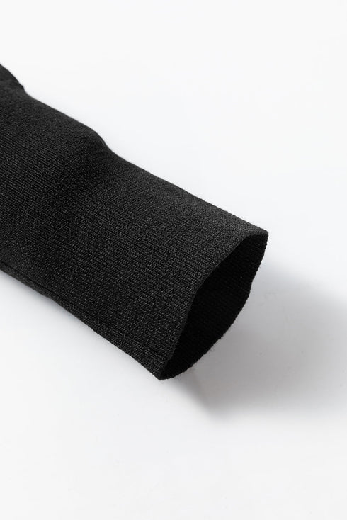 Essential Crew Neck Long Sleeve Fitted Fine Knit Sweater