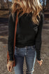 Essential Crew Neck Long Sleeve Fitted Fine Knit Sweater