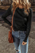 Essential Crew Neck Long Sleeve Fitted Fine Knit Sweater